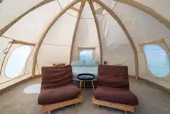 Bell tent interior