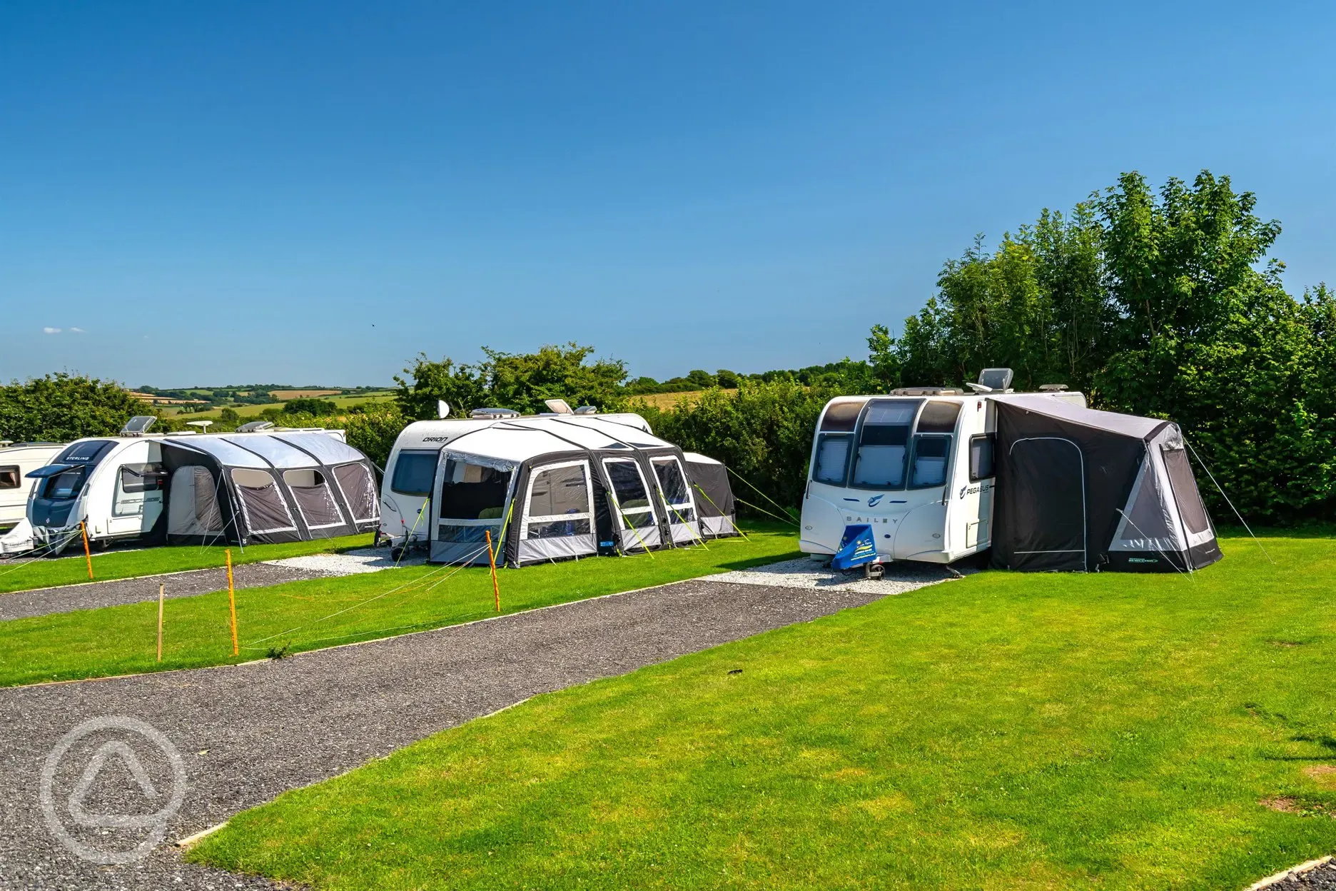 Electric grass and gravel pitches