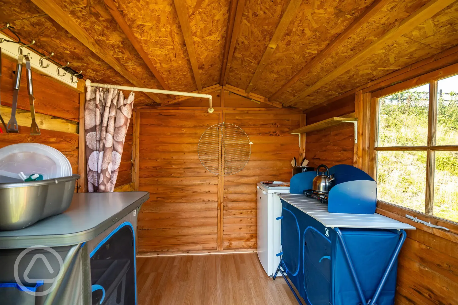 Bell tent shed facilities