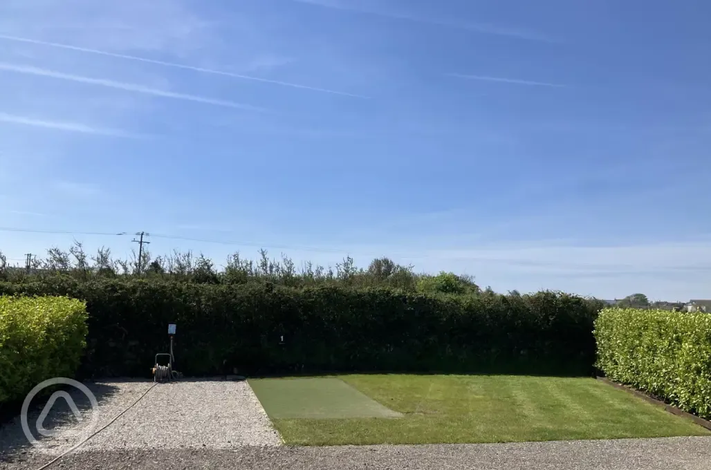 Fully serviced grass and gravel pitches - Pitch 1