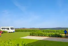Fully serviced grass and gravel pitches at Hillcrest Views Campsite Fully serviced grass and gravel pitches at Hillcrest Views Campsite