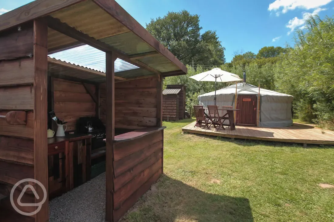 Willow yurt