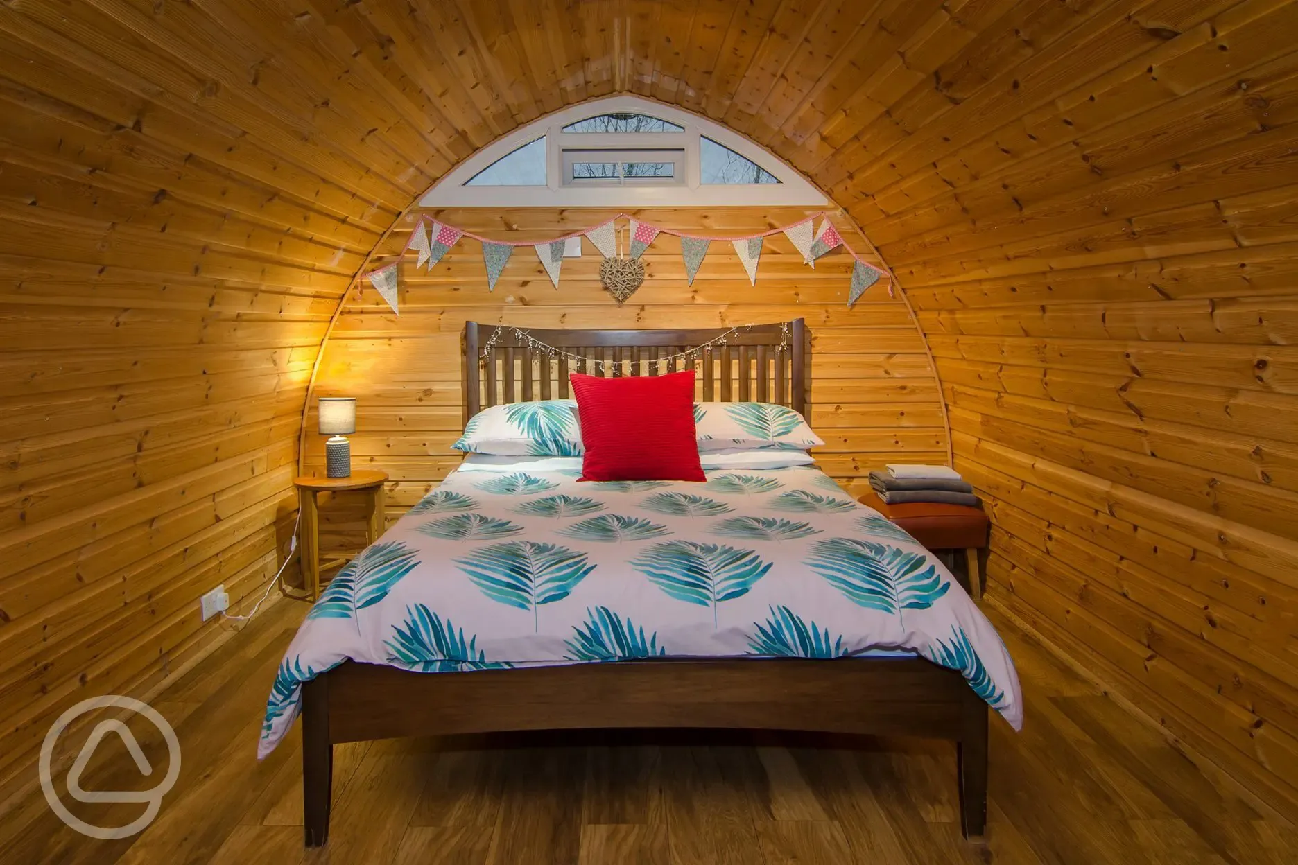 Glamping pod interior