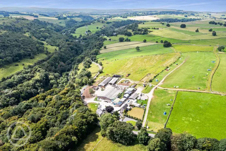 Campsite aerial