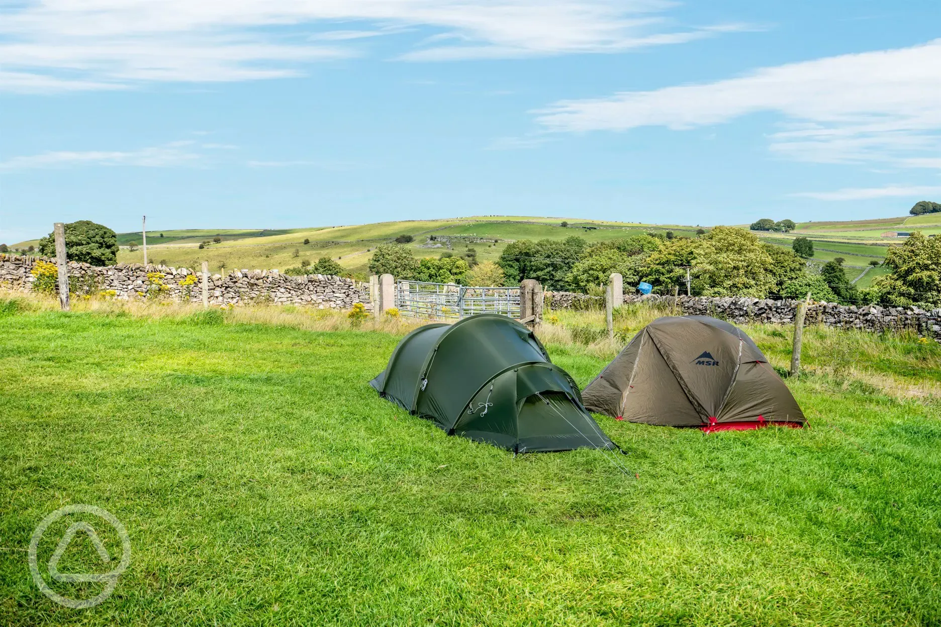 Non electric grass tent pitches for tents