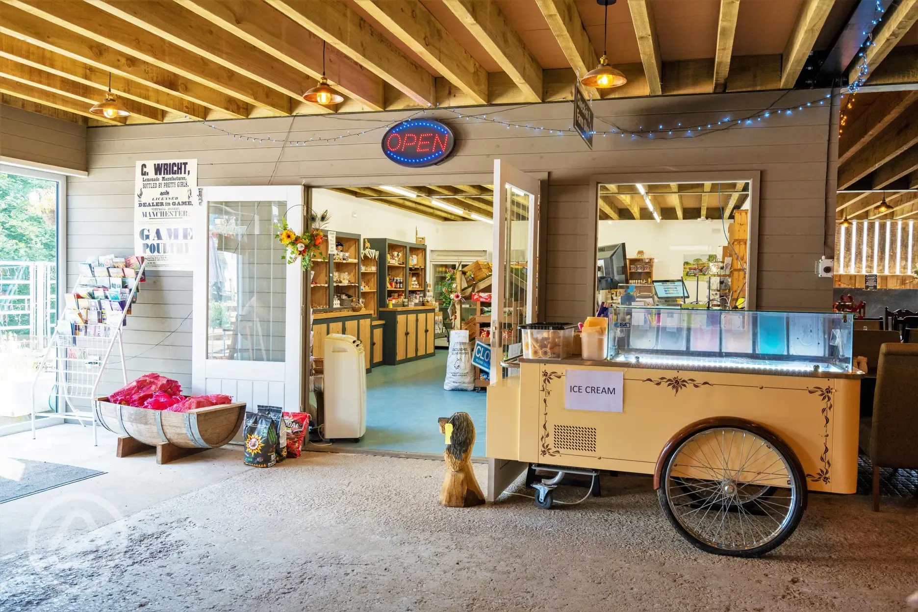 Farm shop interior