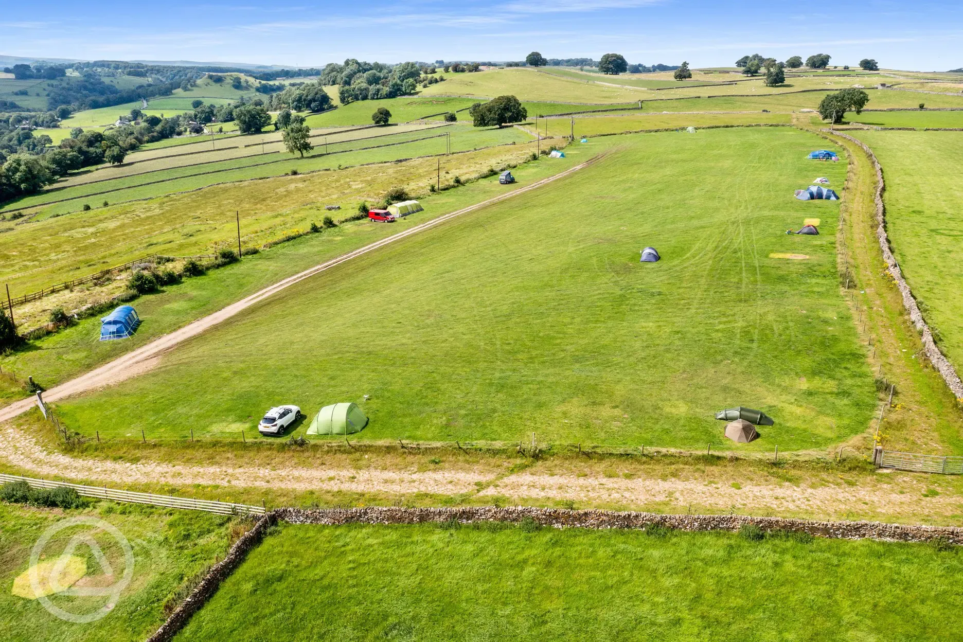 Aerial view of the pitches at Beltonville Farm