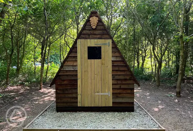 Woodland bolthole camping pod