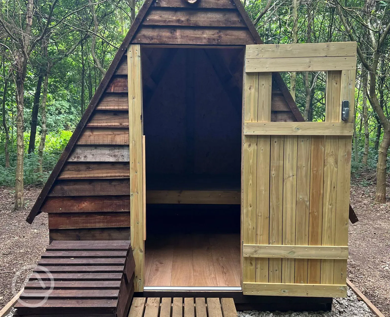 Woodland bolthole camping pod