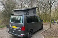 Non electric gravel woodland campervan pitch