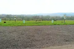 Electric hardstanding 7m x 7m pitches with 16 amp hook ups