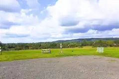 Electric hardstanding 7m x 7m pitches with 16 amp hook ups