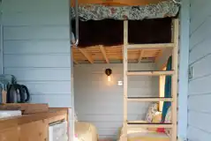 Shepherd's hut interior