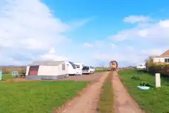 Electric hardstanding 7m x 7m pitches with 16 amp hook ups