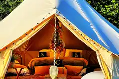 Luxury furnished bell tent