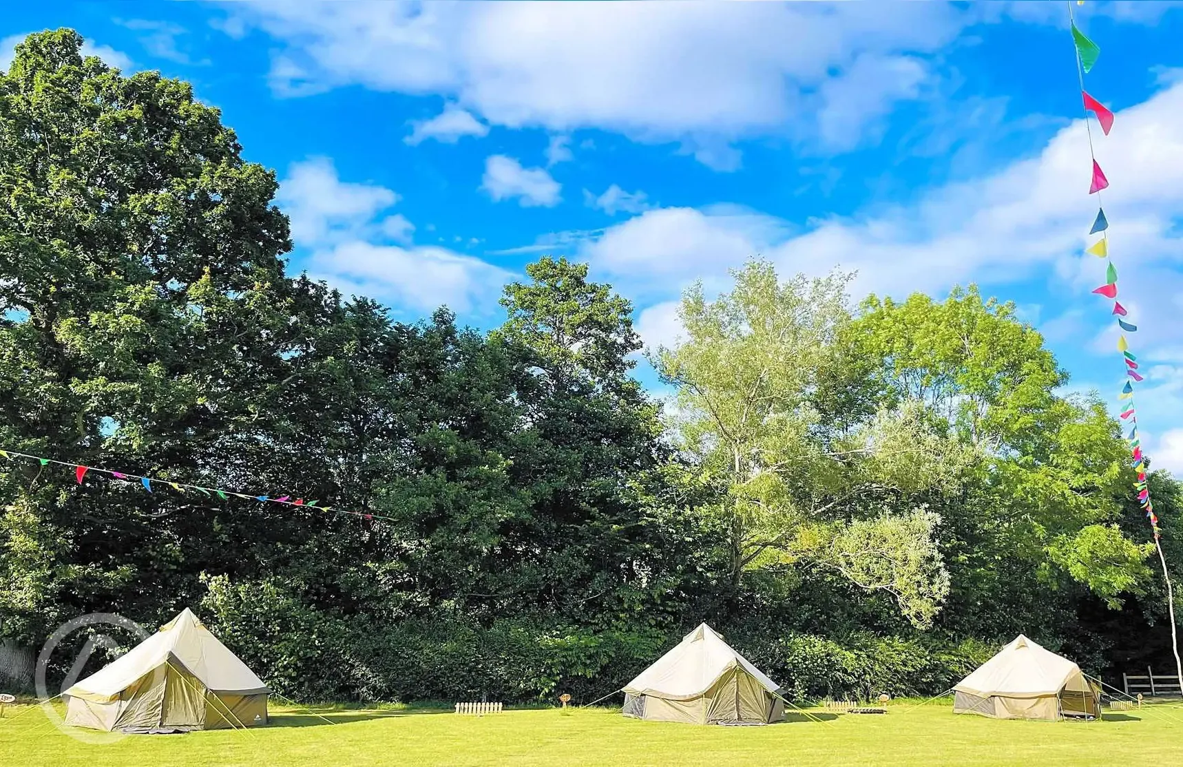 Luxury furnished bell tents