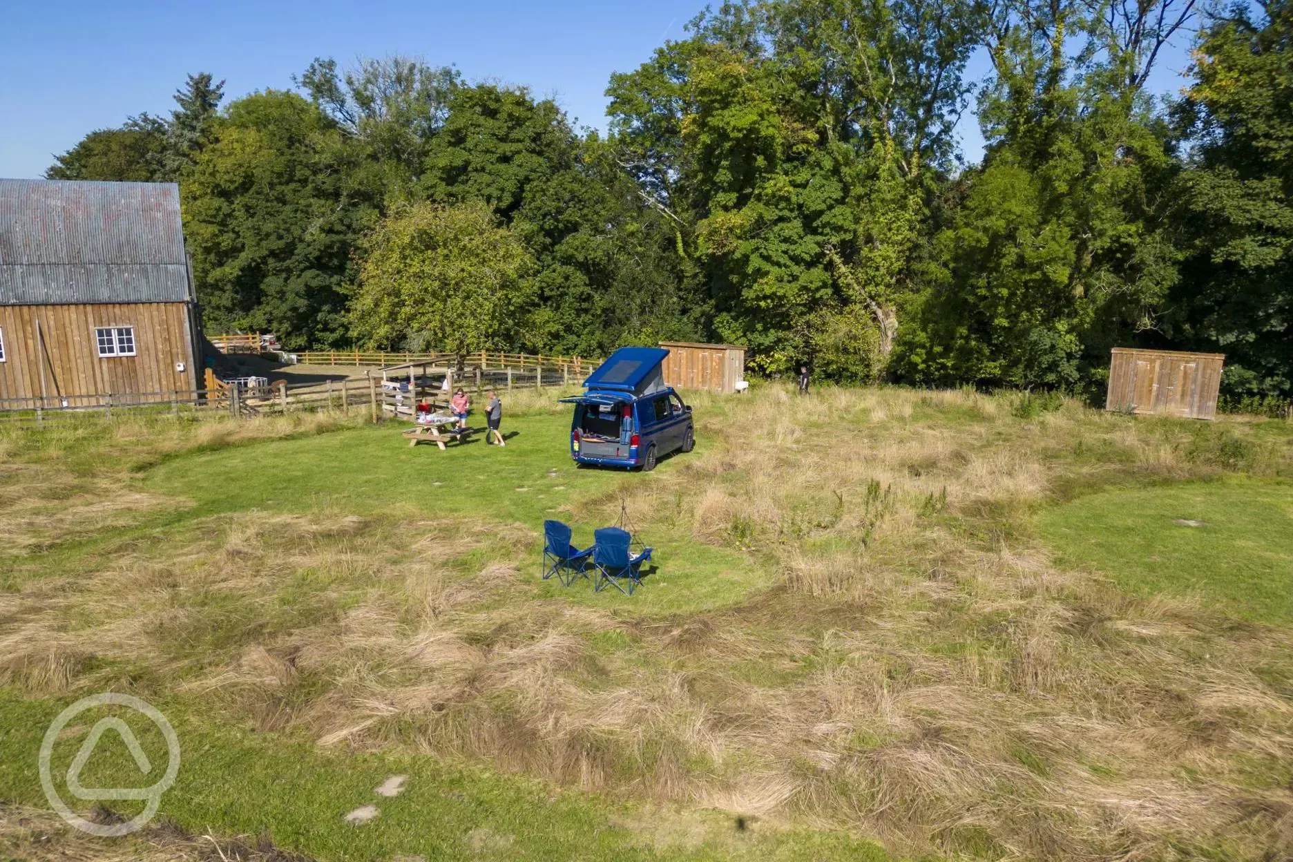 Non electric grass touring pitch