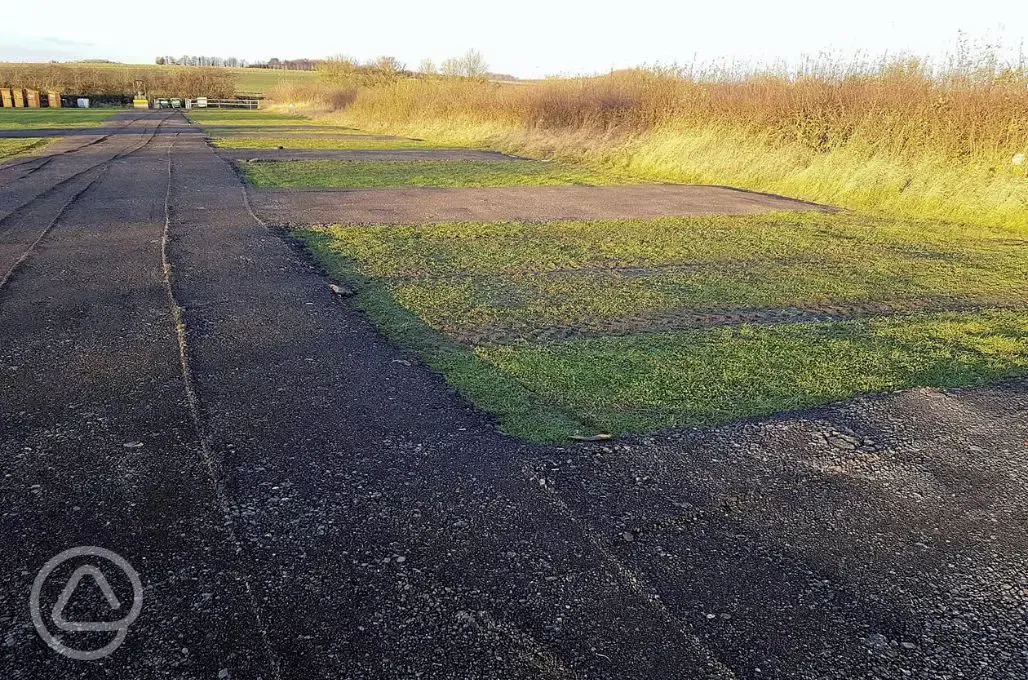 Non electric hardstanding pitches