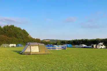 Non electric grass tent pitches