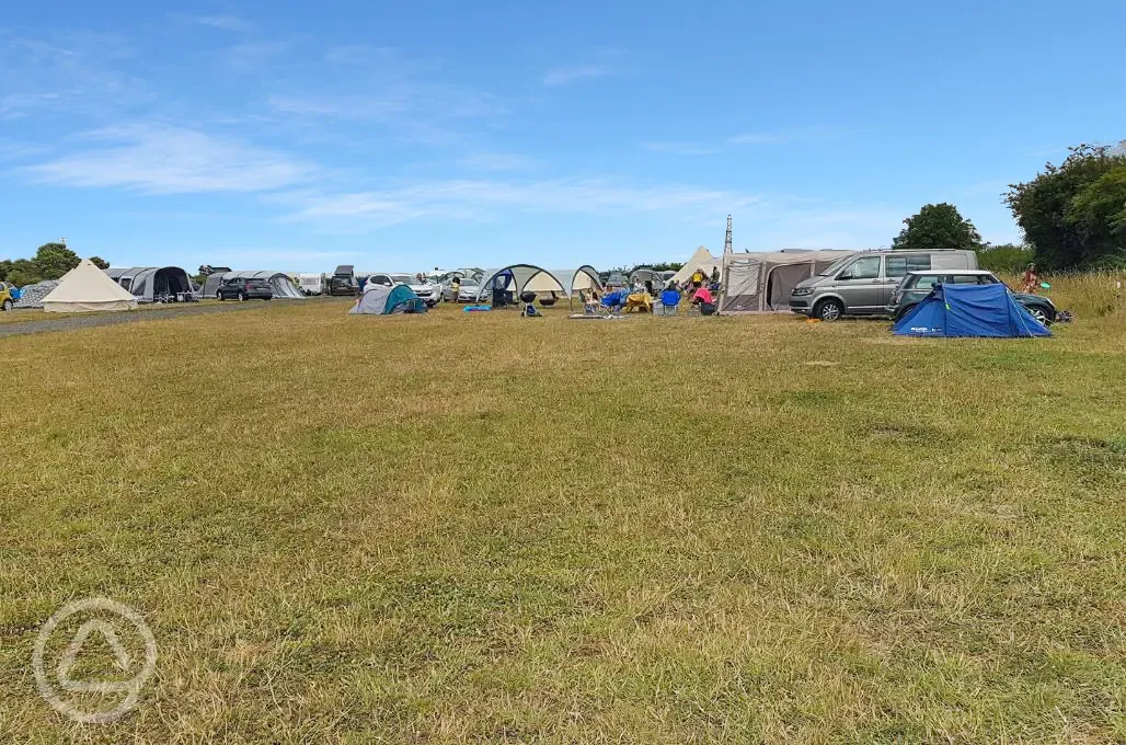 Tents on camping field