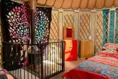 Ty Crwn Bach Idris yurt interior