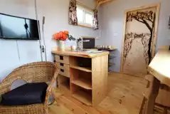 Skylark shepherd's hut kitchen