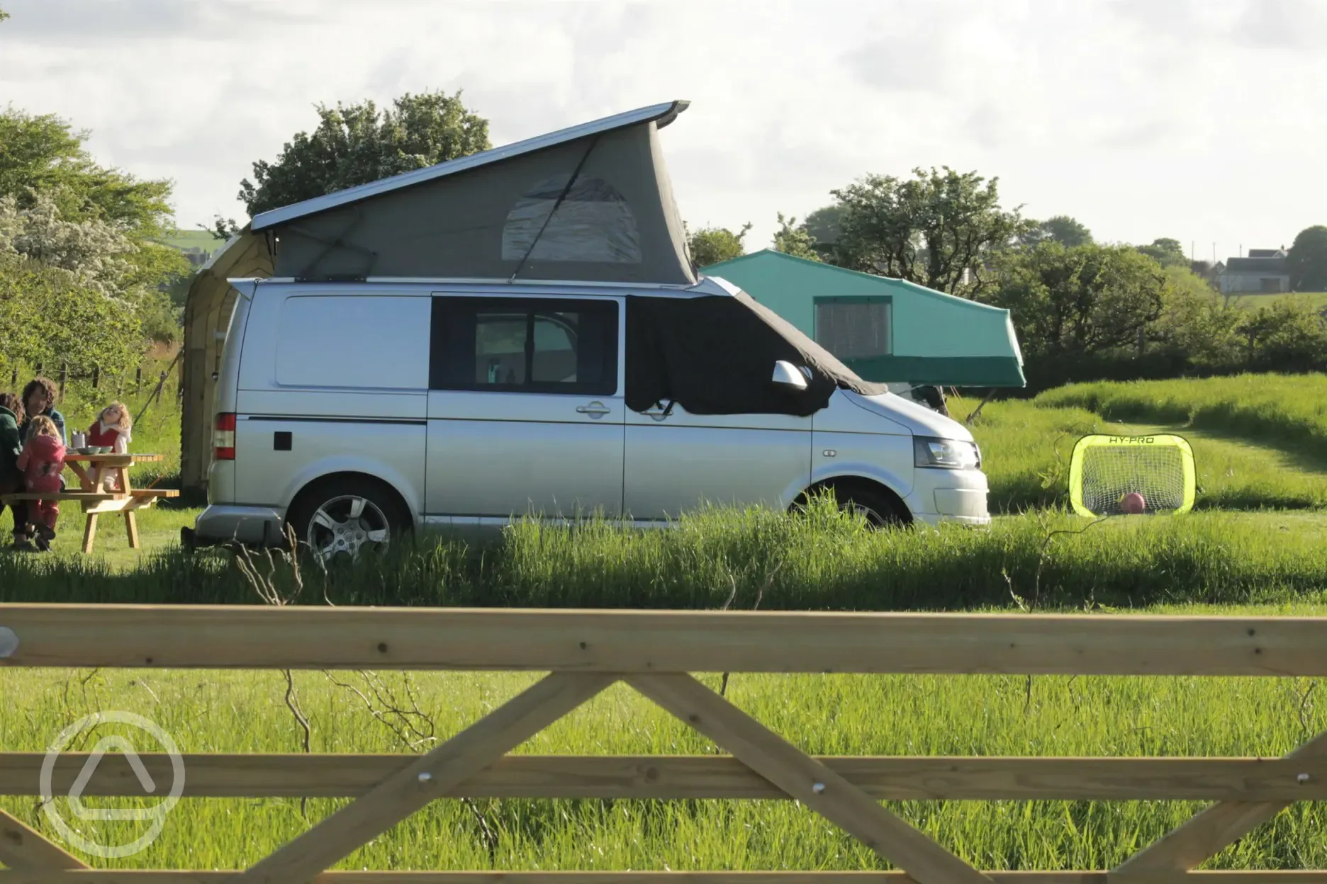 Non electric hardstanding pitches