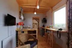 Skylark shepherd's hut interior