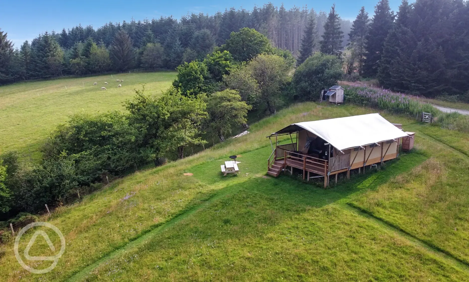 Aerial of the site