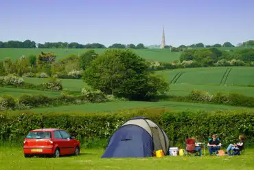 Non electric grass tent pitches