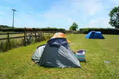 Non electric grass tent pitches