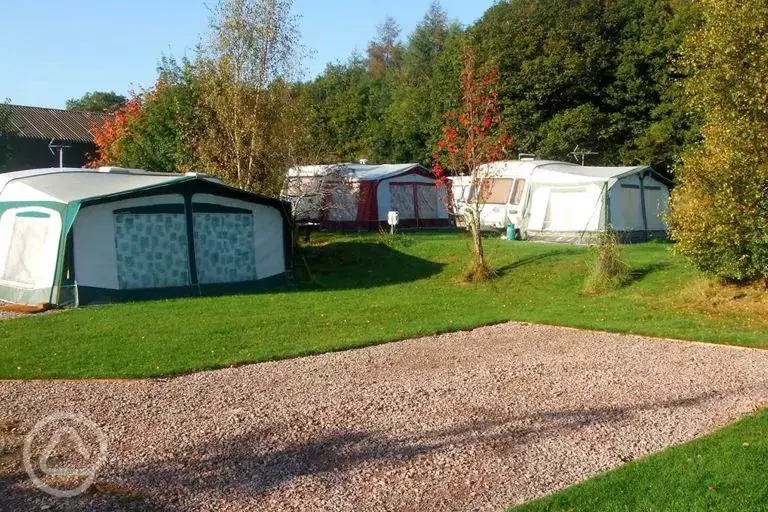 Electric hardstanding gravel pitches