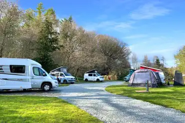 Electric hardstanding gravel pitches