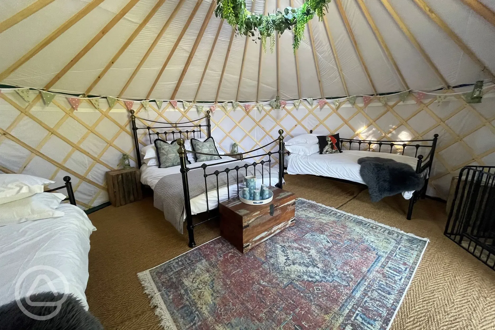 Yurt interior 