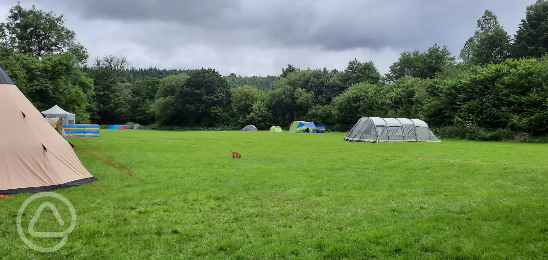 River side camping field