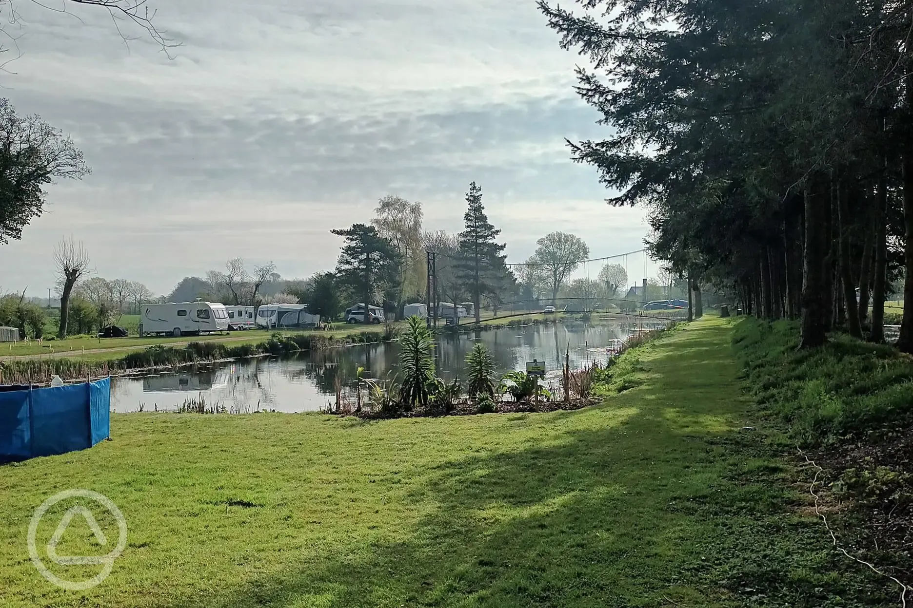 By the river