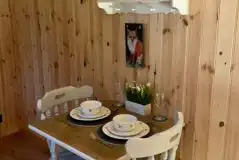 Shepherd's hut dining table