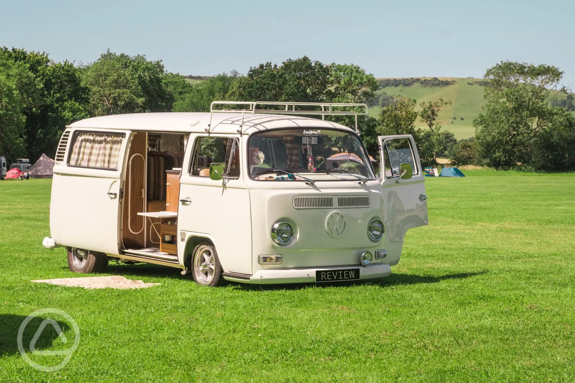 Campervan on non electric grass pitches