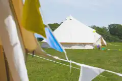 Bell tents at Bramley Park Camping