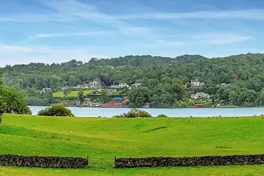 Non electric grass tent pitches with views of Lake Windemere