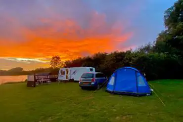 Sunset on The Glade Campsite