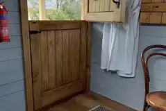 Shepherd's hut interior