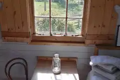 Shepherd's hut interior