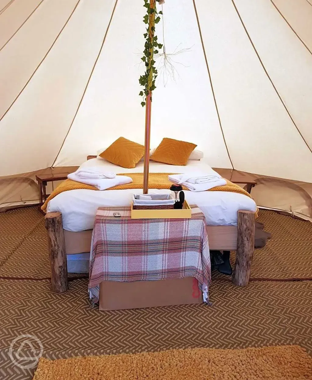 Bell tent interior