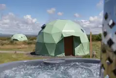 Taurus geodome wood-fired hot tub
