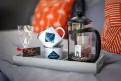 Orion geodome hamper with coffee facilities