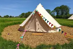 Bell tent exterior Bell tent exterior