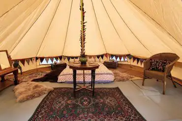 Bell tent interior