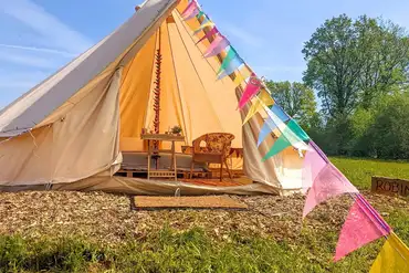 Bell tents at Glassenbury Camping (two persons)