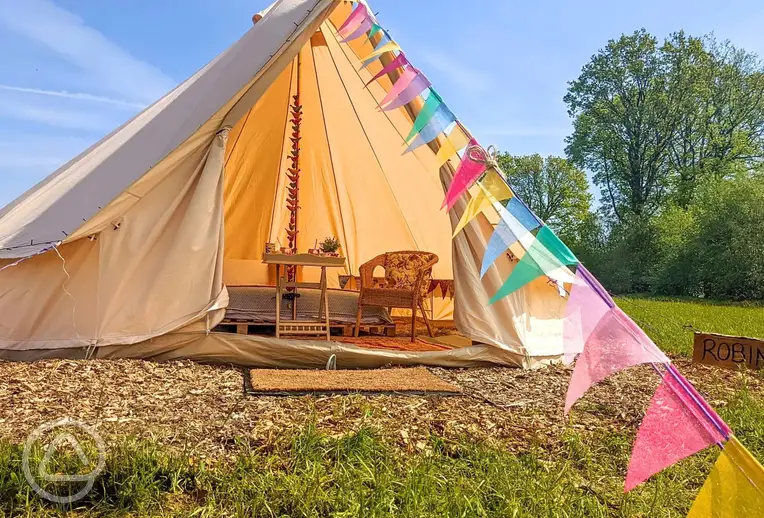 Bell tents at Glassenbury Camping (two persons)